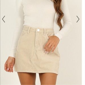 Showpo corduroy skirt